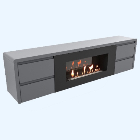 BFP/P-1700 lux графит (1616366) Firelight Тумба с биокамином